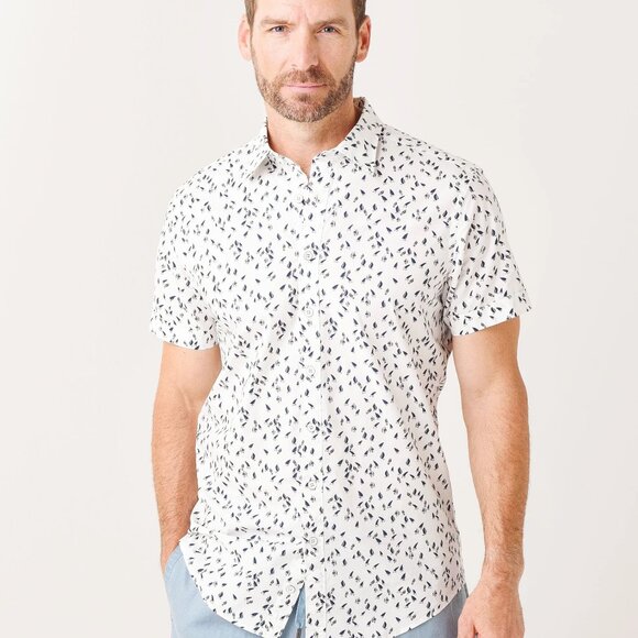 Rodd & Gunn Other - Rodd & Gunn Men’s | Button-Up Shirt White Black Botanical Print | Size XL